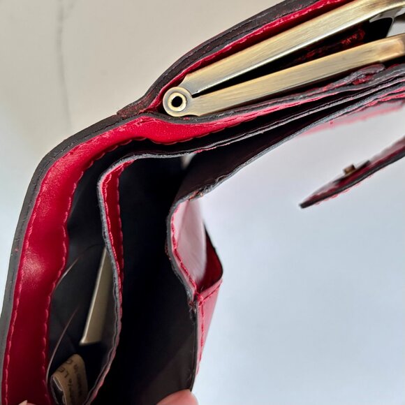 Patricia Nash Iberia Bifold Leather Wallet Sage Color RFID Protection NWT - Picture 5 of 8